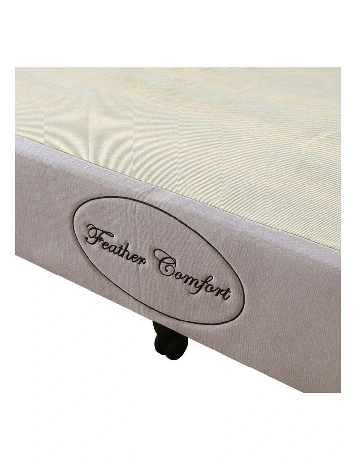Queen Wooden Slatted Mattress Base in Beige image 3