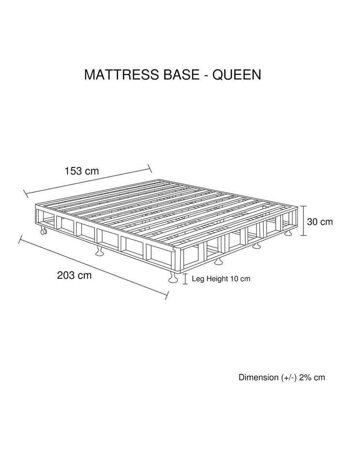 Queen Wooden Slatted Mattress Base in Beige image 7