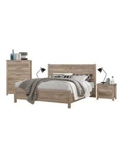 Bedroom Suite MDF Structure in Double Oak