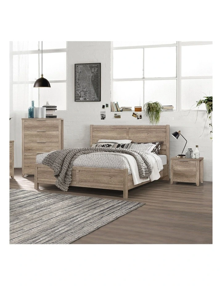 Bedroom Suite MDF Structure in Double Oak image 2