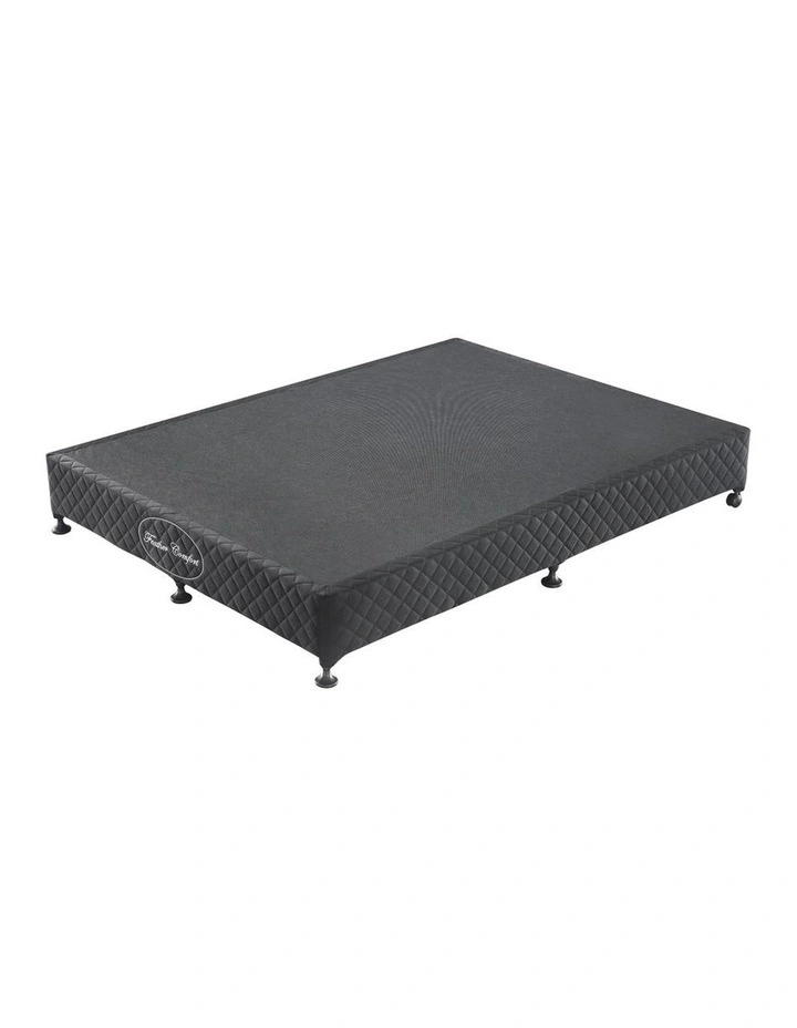 Wooden Slatted Mattress Base in Double Black image 2