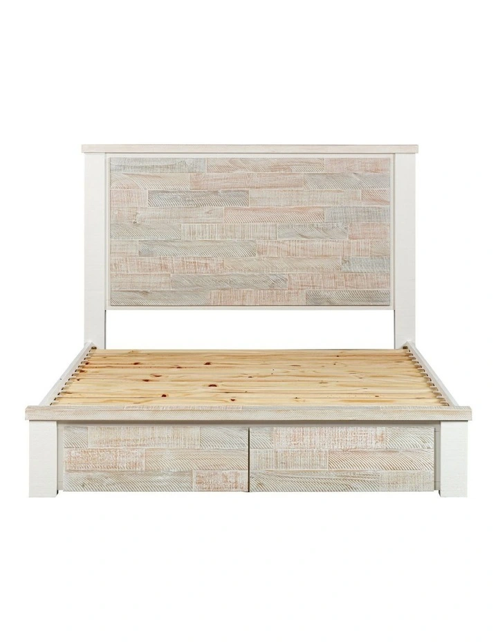 Coastal Storage Queen Bed Frame in White image 4