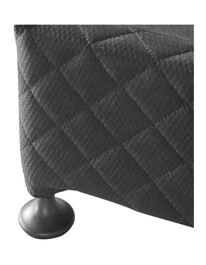 Wooden Slatted Queen Mattress Base in Black image 5