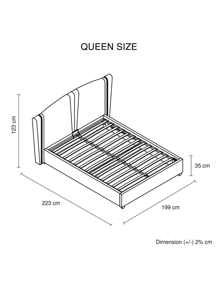 Gas Lift Queen Bed Frame in Black image 7