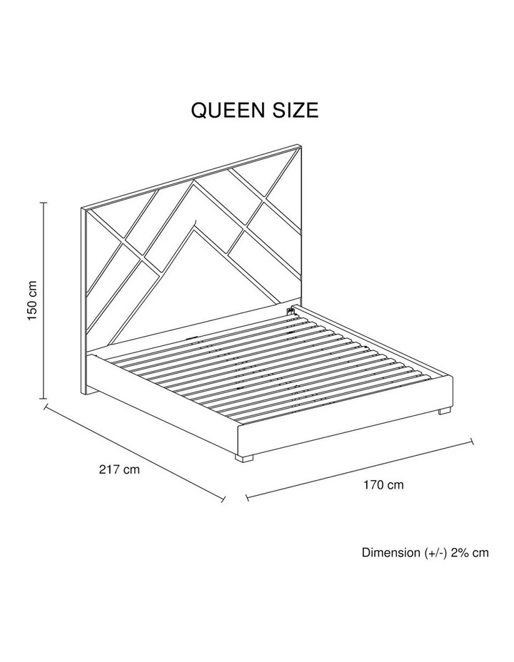 Queen Bed Frame in Beige image 7