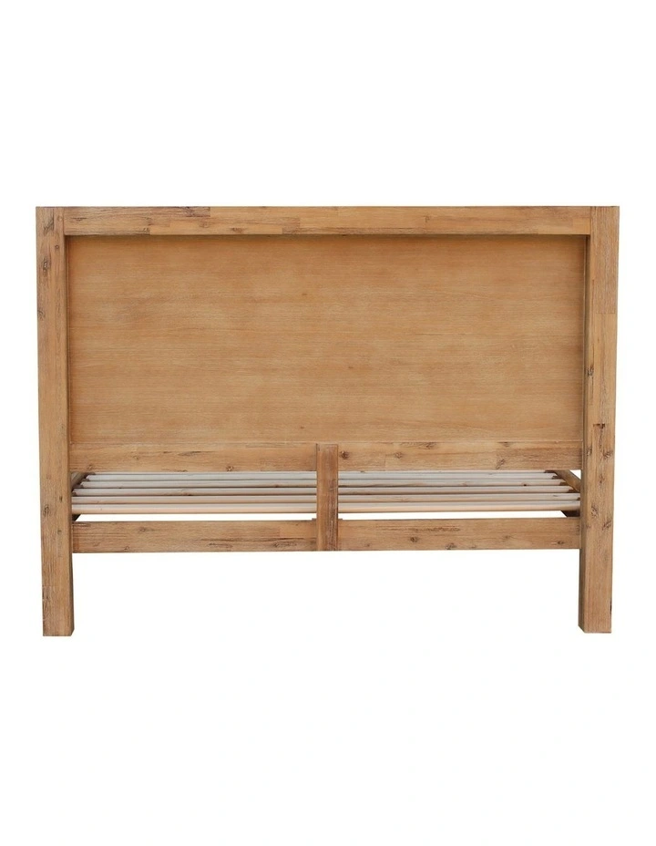 Solid Acacia King Bed Frame in oak image 4