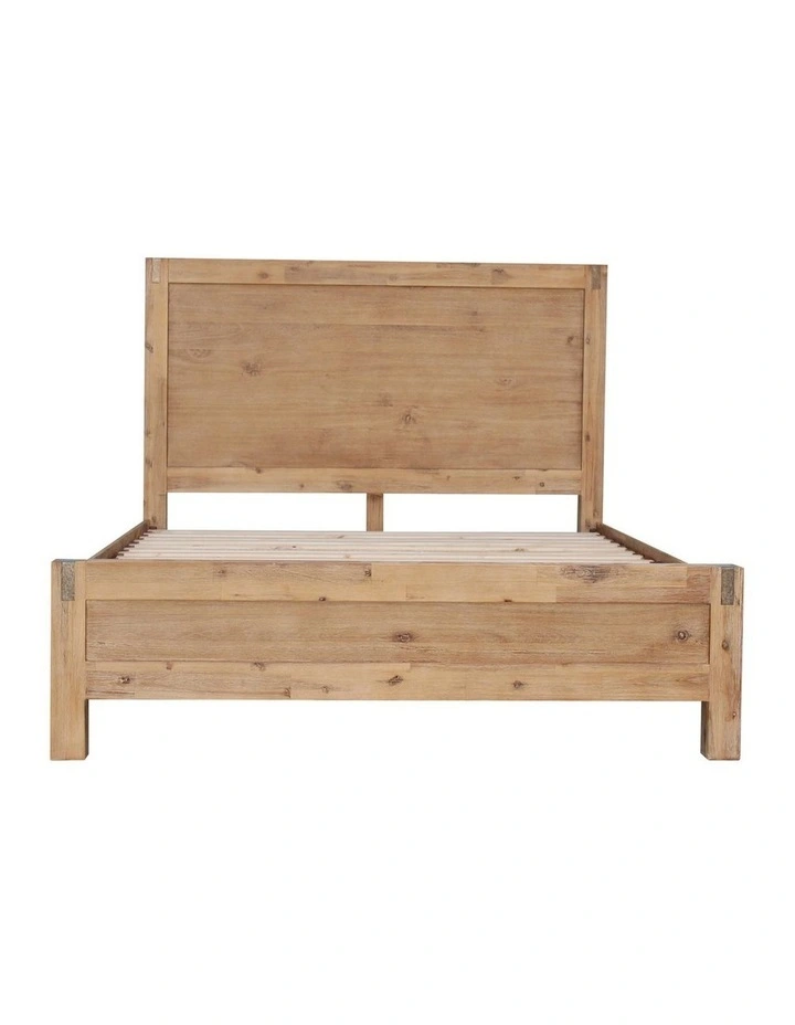 Solid Acacia King Bed Frame in oak image 5