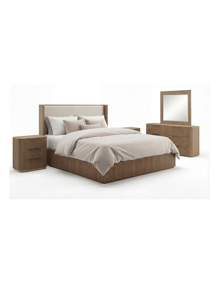 Bedroom Suite 4 Piece in oak image 1