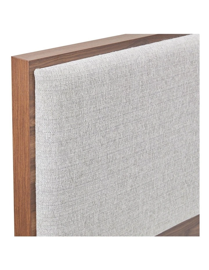 King Bed Frame With Melamine Finishing in Brown image 6
