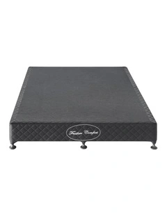 Wooden Slatted King Mattress Base in Black