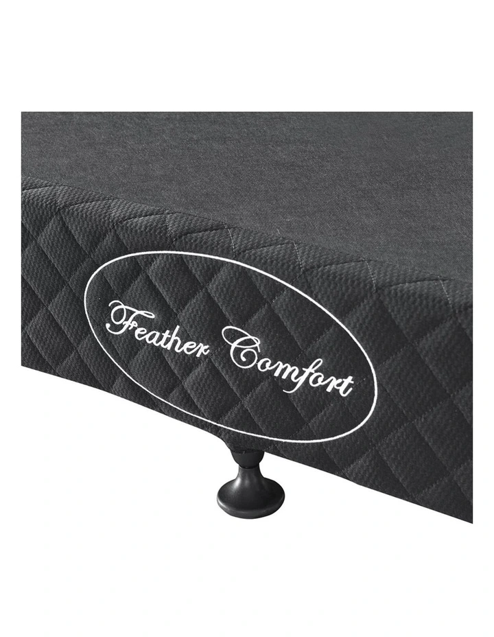 Wooden Slatted King Mattress Base in Black image 3