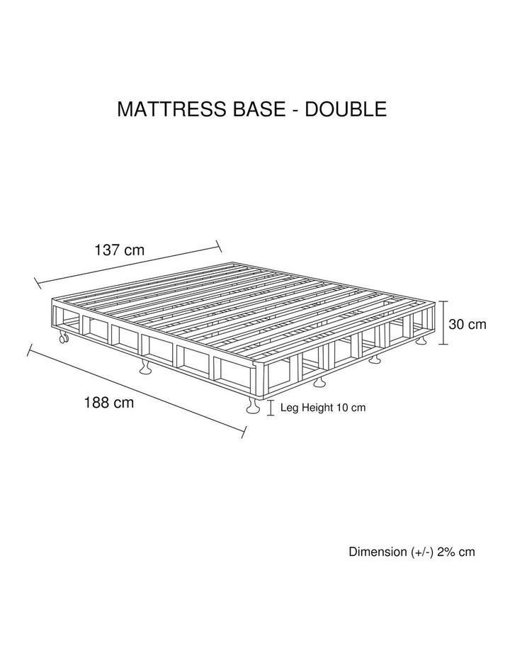 Wooden Slatted Mattress Base Double in Beige image 7