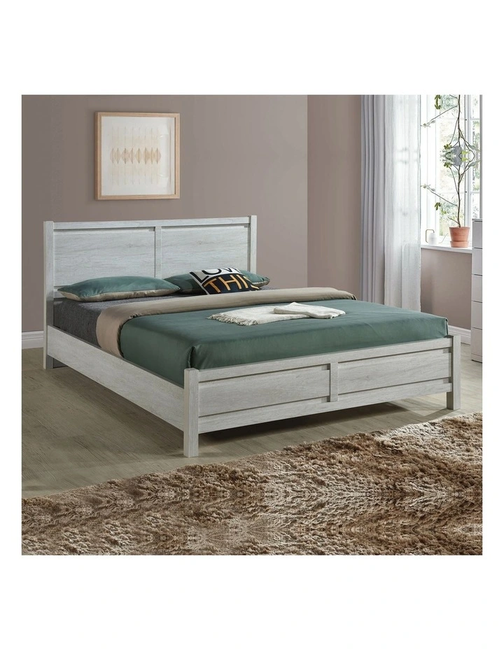 Bedroom Suite Structure Bed Frame Set Queen in White Ash image 3
