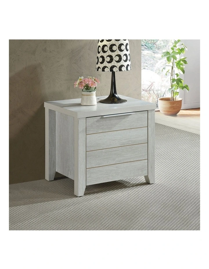 Bedroom Suite Structure Bed Frame Set Queen in White Ash image 5