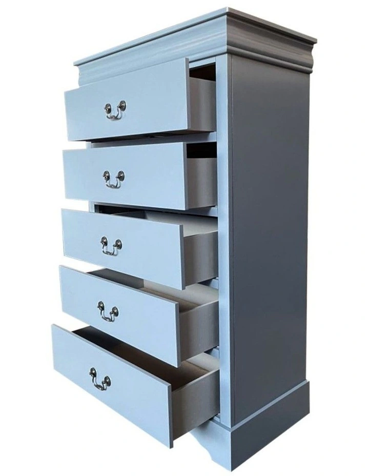 Solid MDF King Bedroom Suite Set in Grey image 7