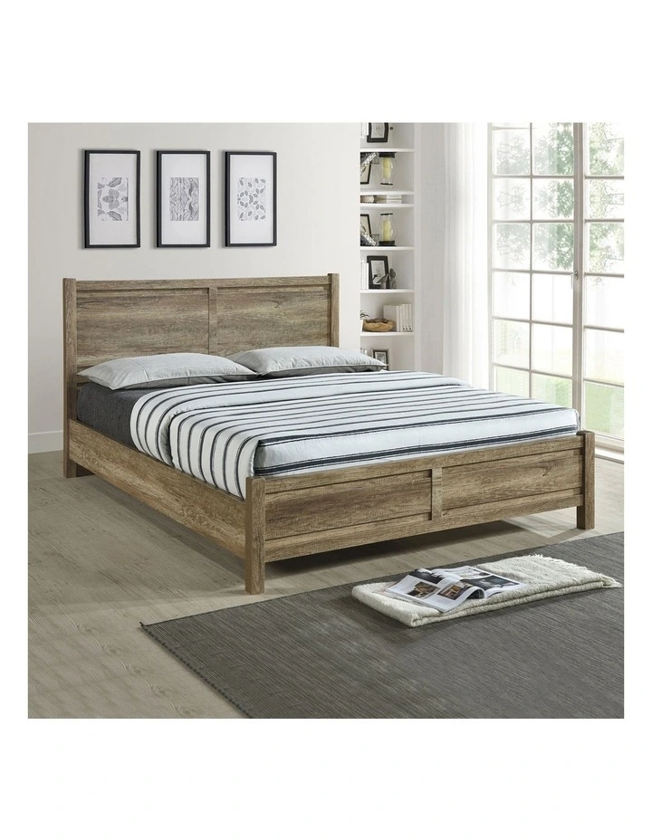 MDF Structure King Bedroom Suite 4 Pieces in Oak image 3