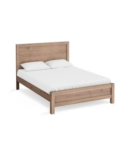Solid Acacia Single Bed Frame in Oak