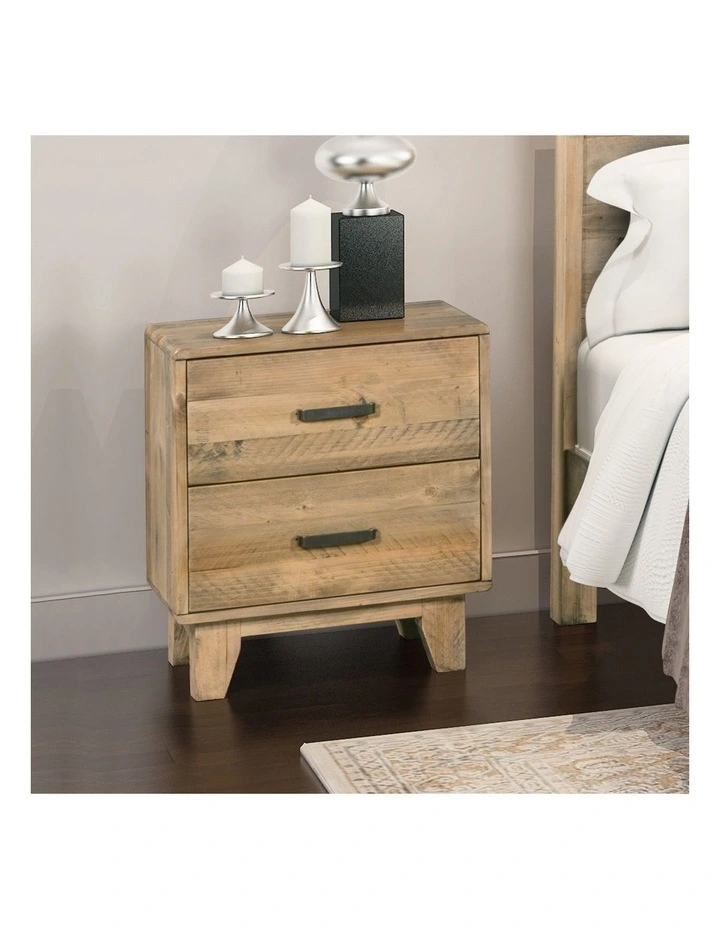 Solid Double Bedroom Suite 5 Pieces in Light Brown image 5
