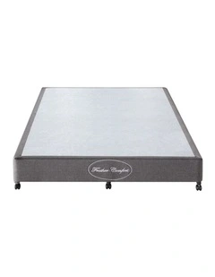 Wooden Slatted Queen Mattress Base in Charcoal