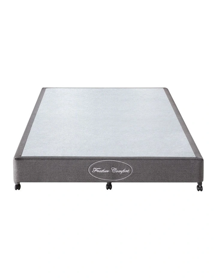 Wooden Slatted Queen Mattress Base in Charcoal image 1