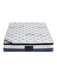 Latex Pillow Top King Medium Firm Mattress in White