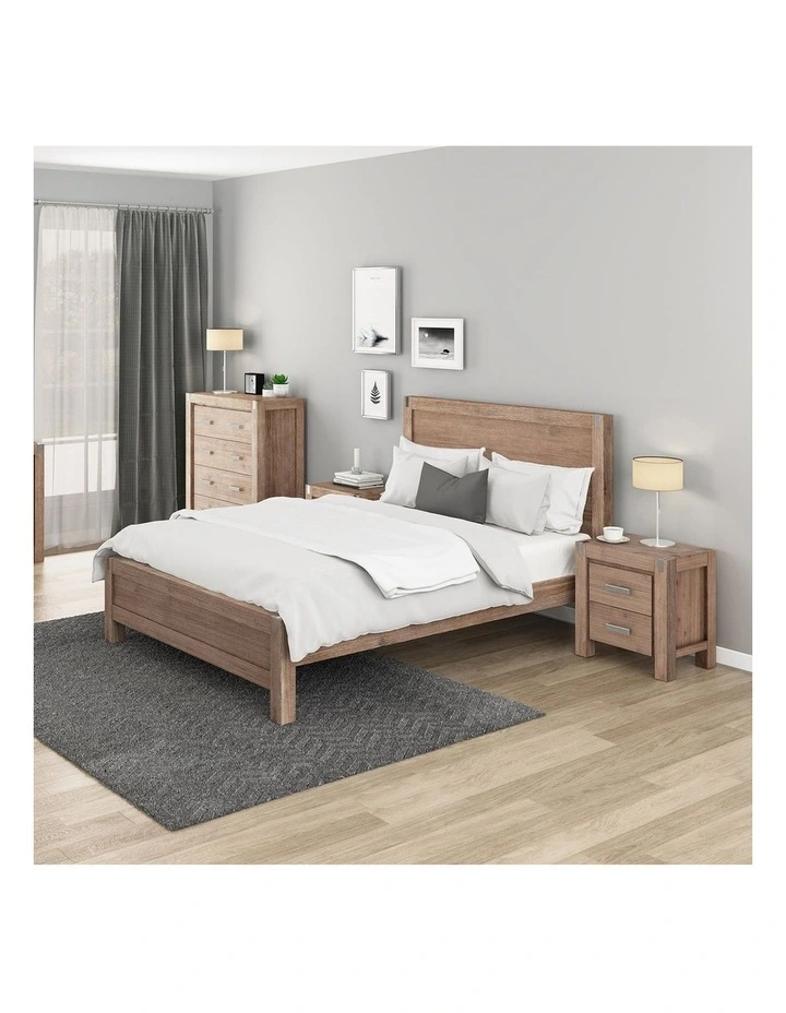 Solid King Single Bedroom Suite in Oak image 2