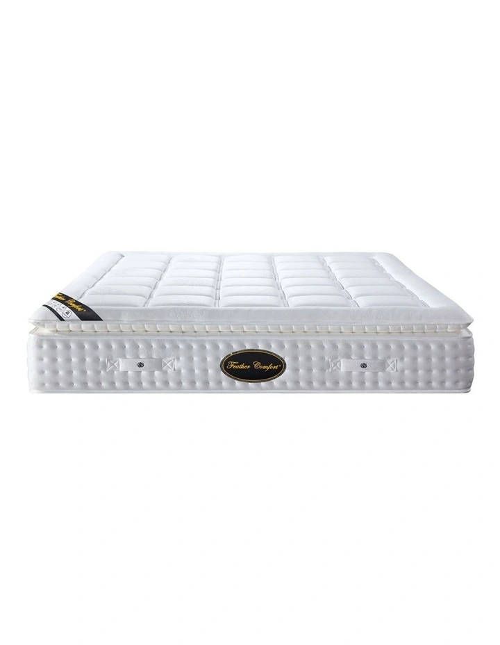 Individual Pocket Spring Cotton Fabric Foam King Mattress in White image 3