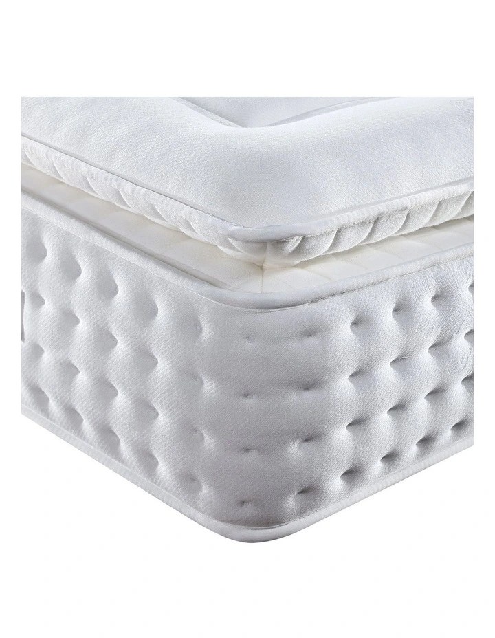 Individual Pocket Spring Cotton Fabric Foam King Mattress in White image 5