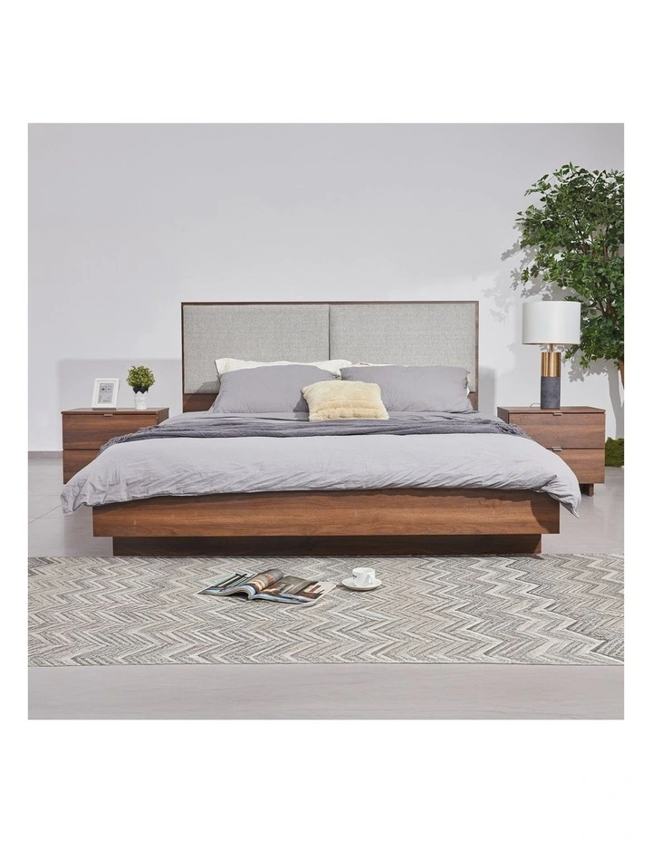 Queen Bedroom Suite 5 Pieces in Fabric image 3