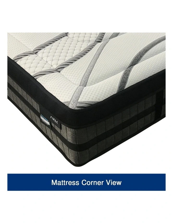 Firm Pocket Coil Spring Queen Mattress in Grey image 1