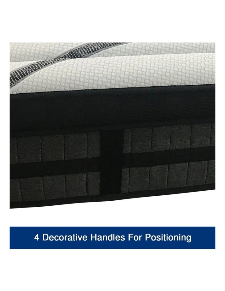 Firm Pocket Coil Spring Queen Mattress in Grey image 3