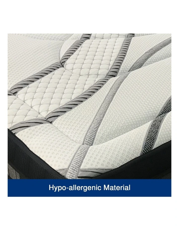 Firm Pocket Coil Spring Queen Mattress in Grey image 4