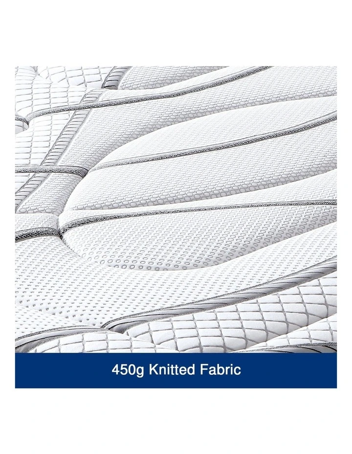 Firm Pocket Coil Spring Queen Mattress in Grey image 5