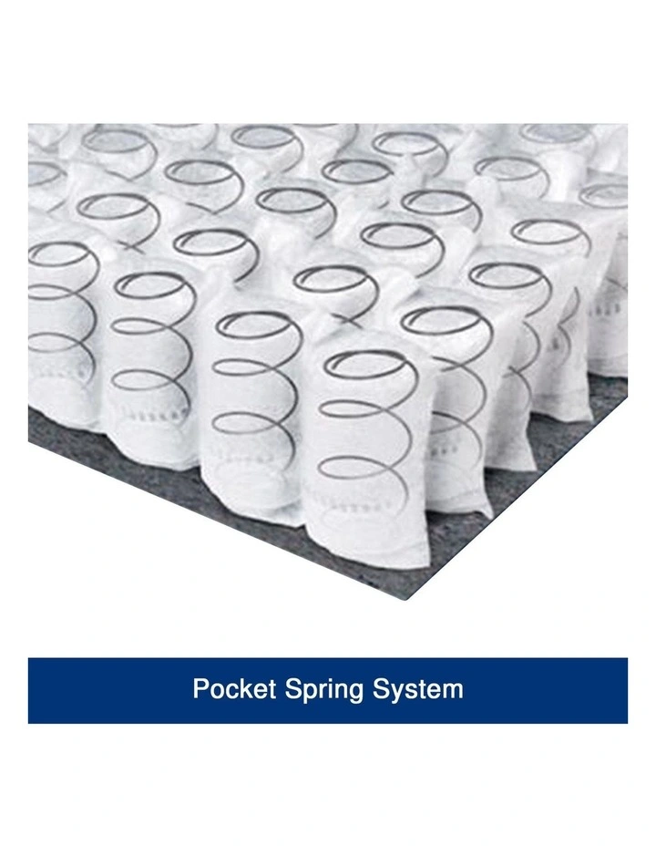 Firm Pocket Coil Spring Queen Mattress in Grey image 6
