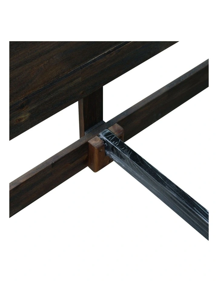 Queen Solid Acacia Bed Frame in Chocolate image 5