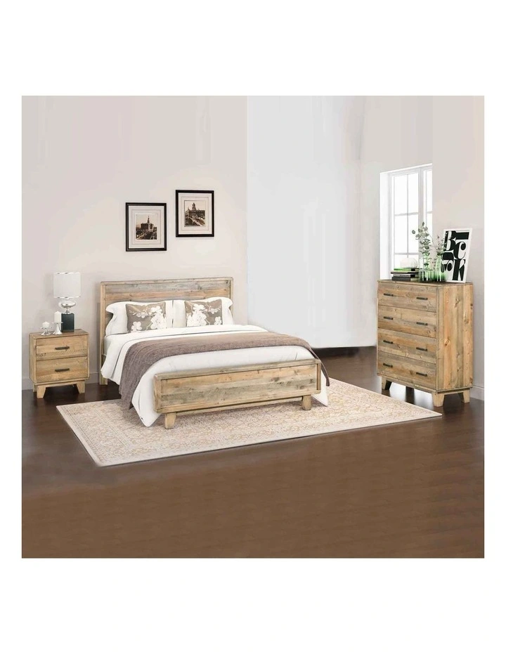 Solid Double Bedroom Suite in Light Brown image 2