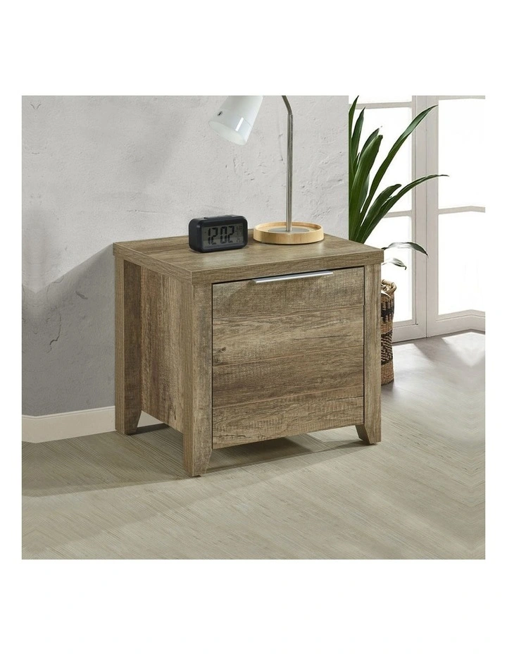 Mdf Structure Queen Bedroom Suite 5 Pieces in Oak image 5