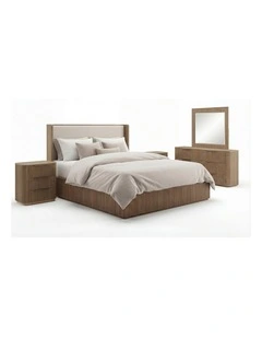 King size Bedroom Suite 4 Pieces in Light Grey