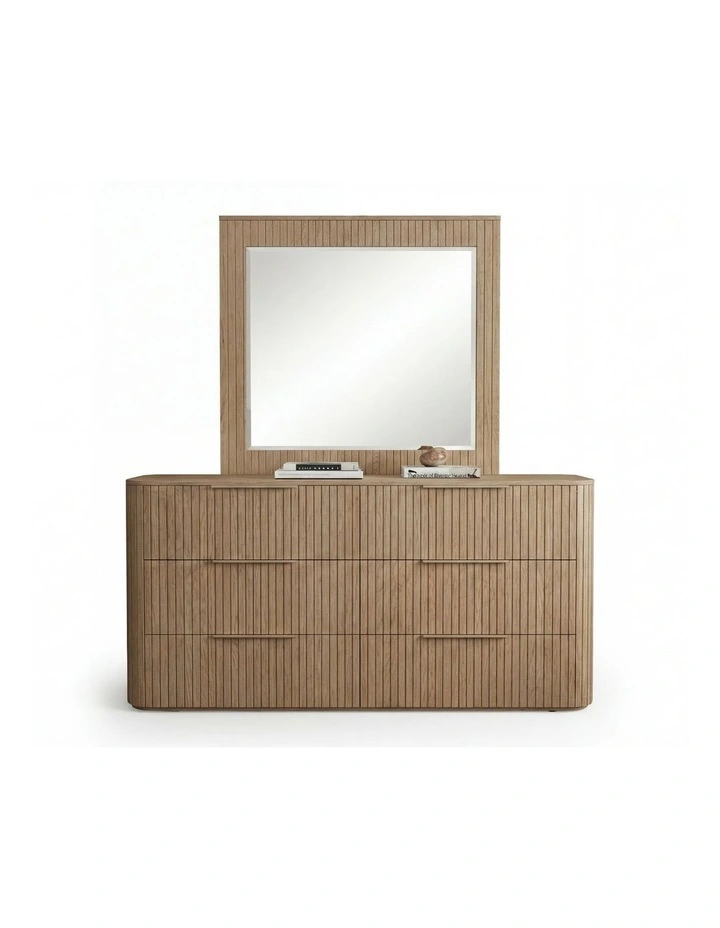 King size Bedroom Suite 4 Pieces in Light Grey image 7