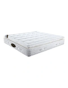 Individual Pocket Spring Cotton Fabric Foam Queen Mattress in White