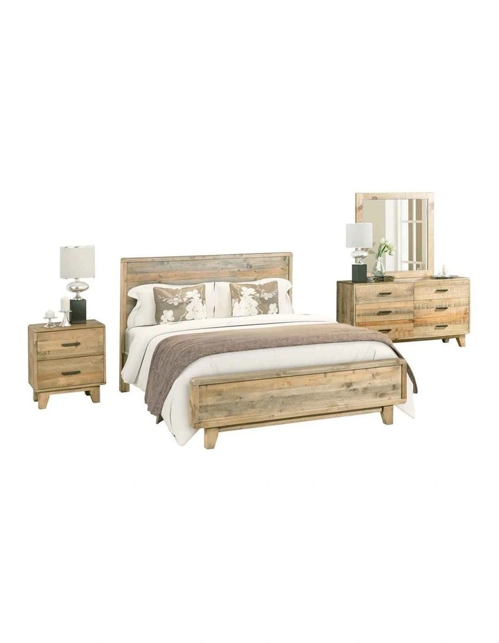 Solid Double Bedroom Suite in Light Brown image 1