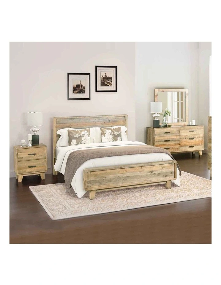 Solid Double Bedroom Suite in Light Brown image 2