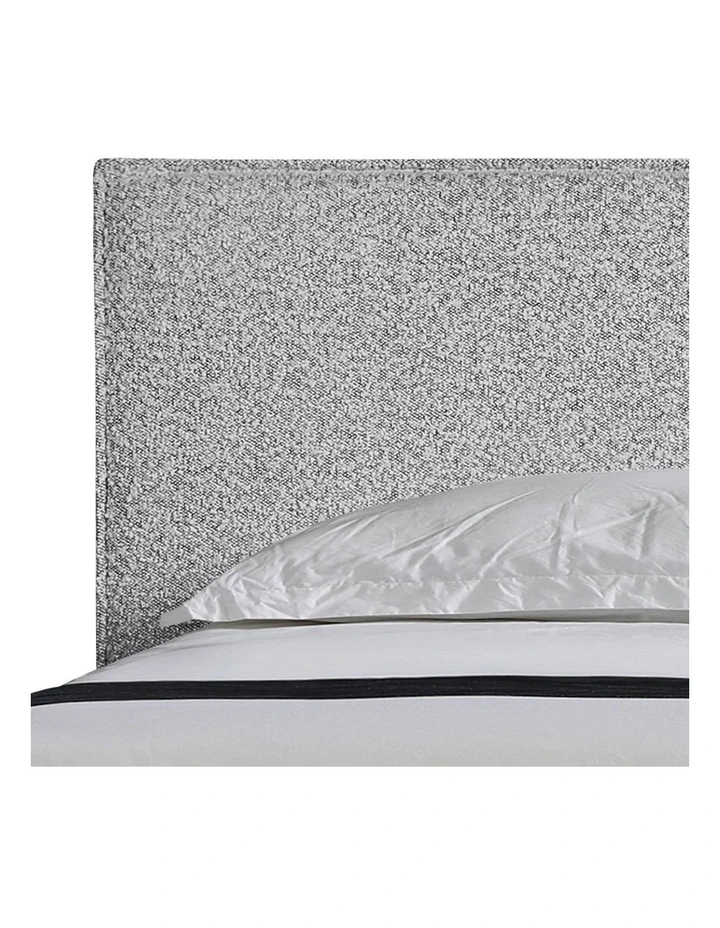 Fabric Kd Slat King Bed Frame in White image 5