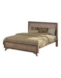Acacia King Size Bed Frame in Silver Brush