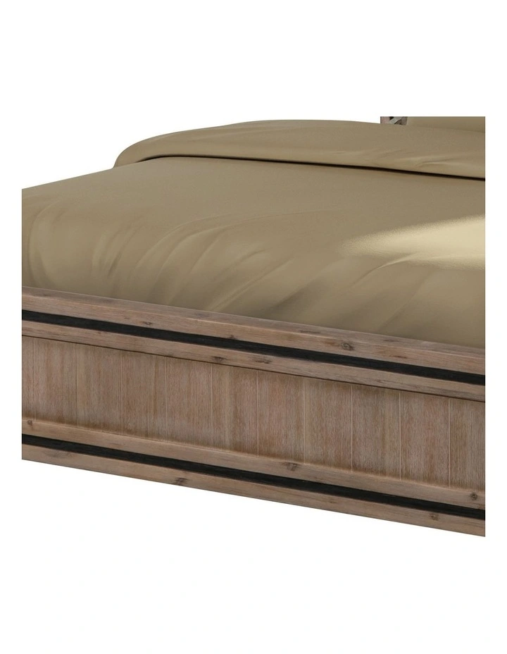 Acacia King Size Bed Frame in Silver Brush image 4
