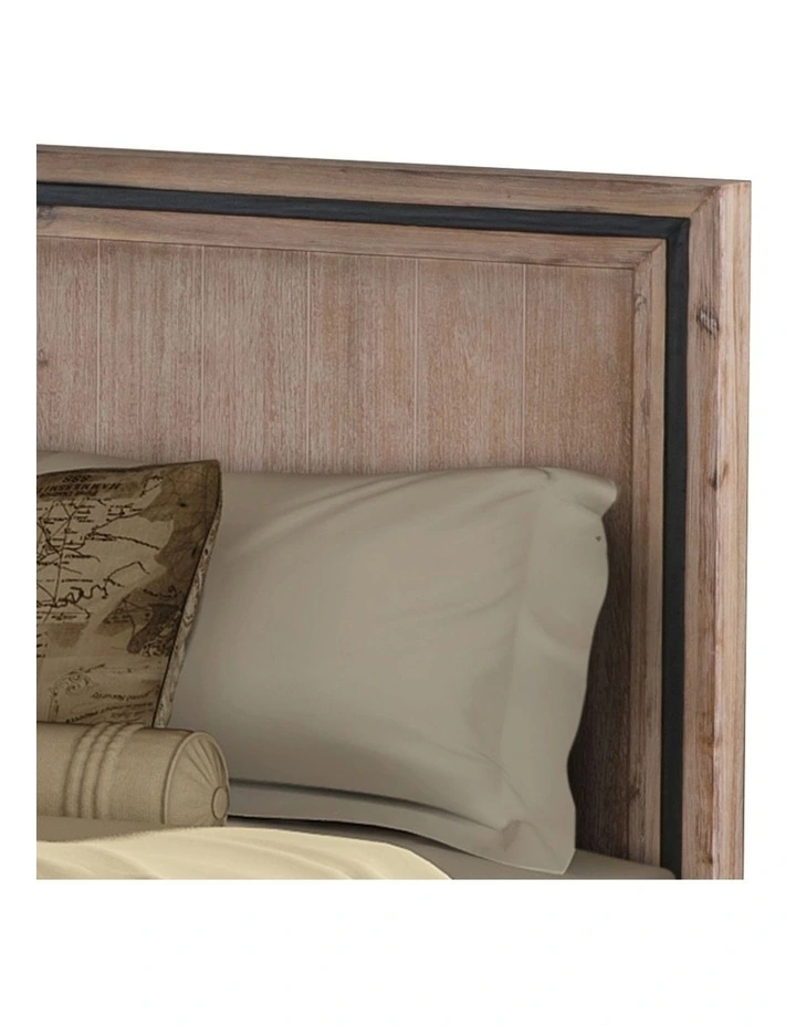 Acacia King Size Bed Frame in Silver Brush image 5