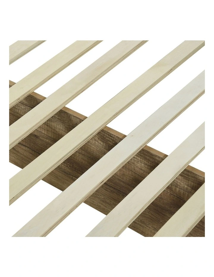 Queen Bed Frame MDF in Oak Colour image 6