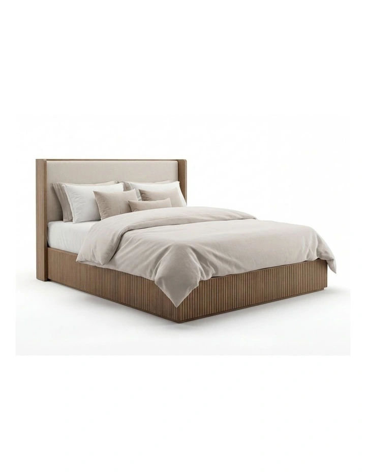 Tallboy King size Bedroom Suite of 4 Piece in Light Grey image 4