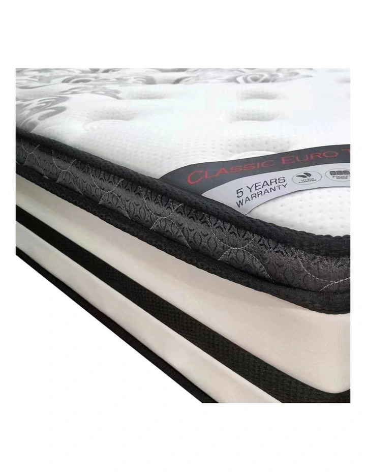 Euro Top Memory Foam King Mattress in White image 3
