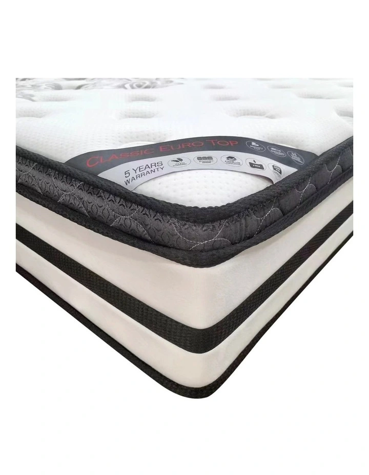 Euro Top Memory Foam King Mattress in White image 4
